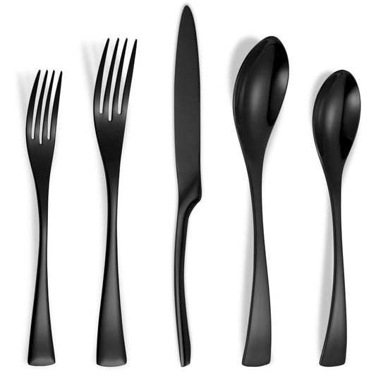 Kaya Mirror Black Flatware