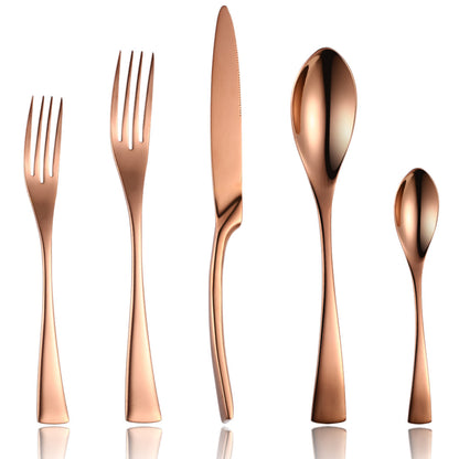Kaya Mirror Rose Gold Flatware