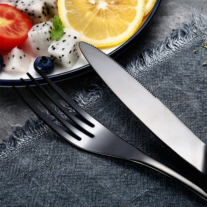 Kaya Mirror Black Flatware