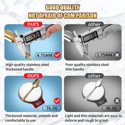 Hammered Glossy Gold Flatware Set