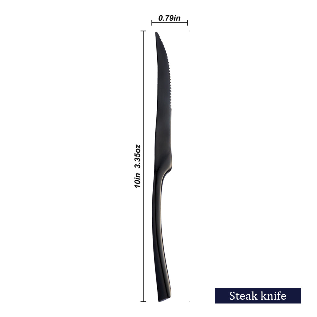 Kaya Mirror Black Flatware