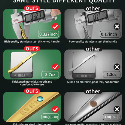 Astal Hammered Glossy Gold Flatware Set