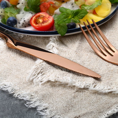 Kaya Mirror Rose Gold Flatware