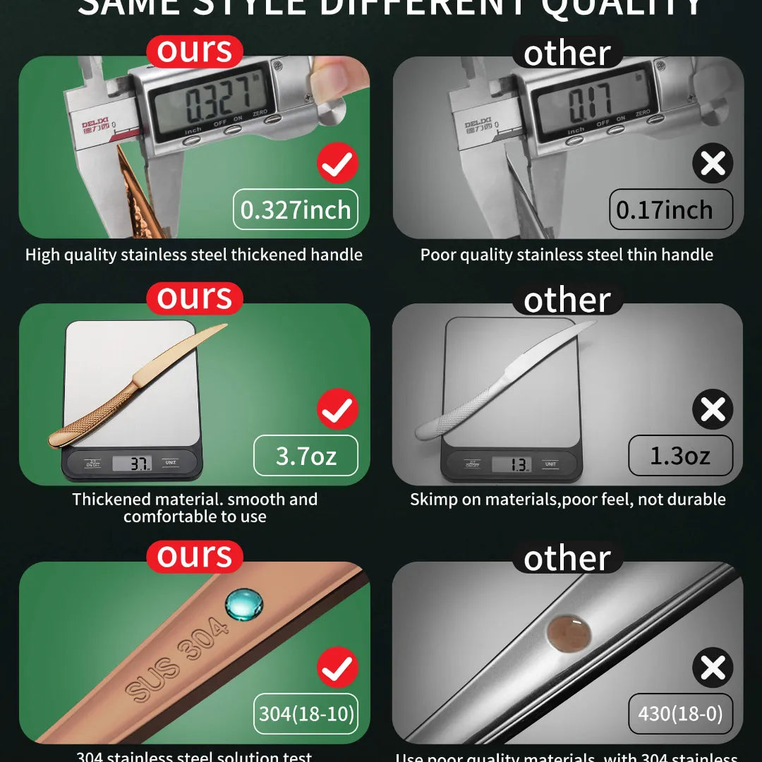 Astal Hammered Glossy Rose Gold Flatware Set