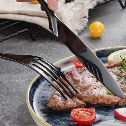 Kaya Mirror Black Flatware