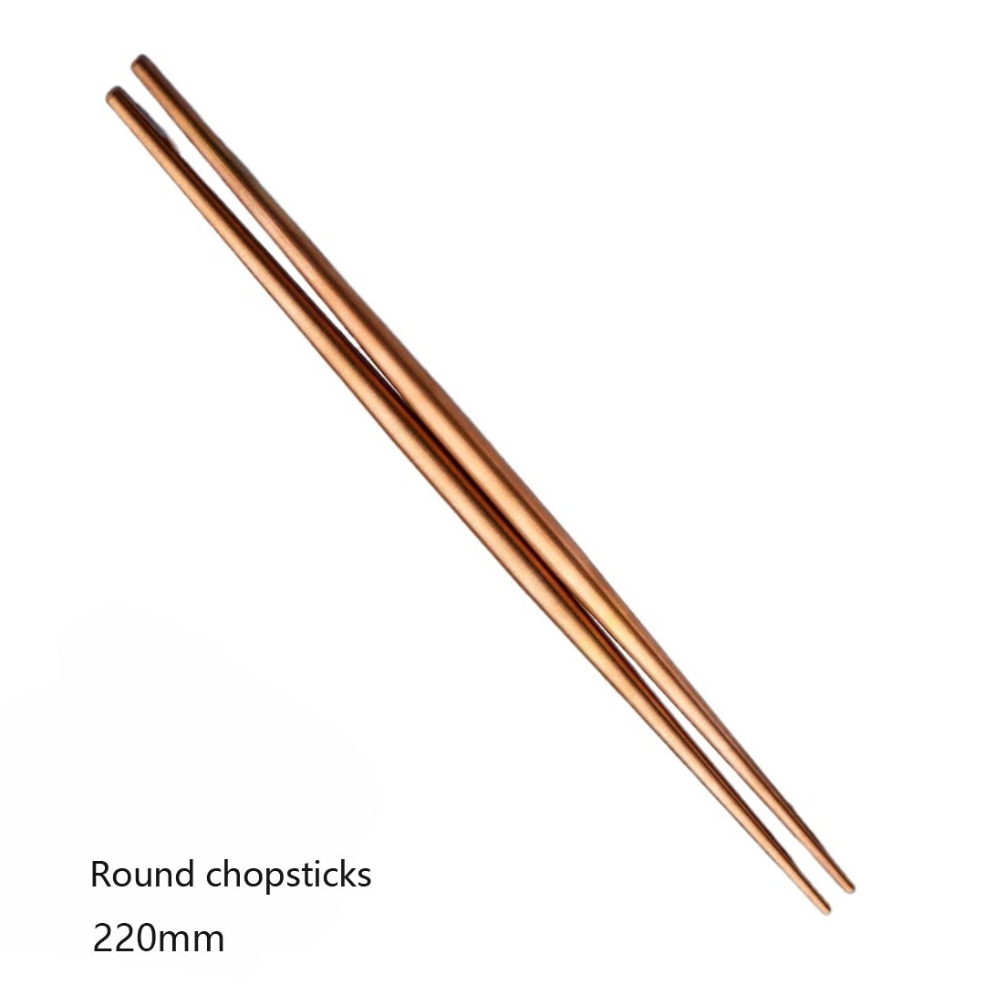 Minimalist Matte Rose Gold Flatware Set