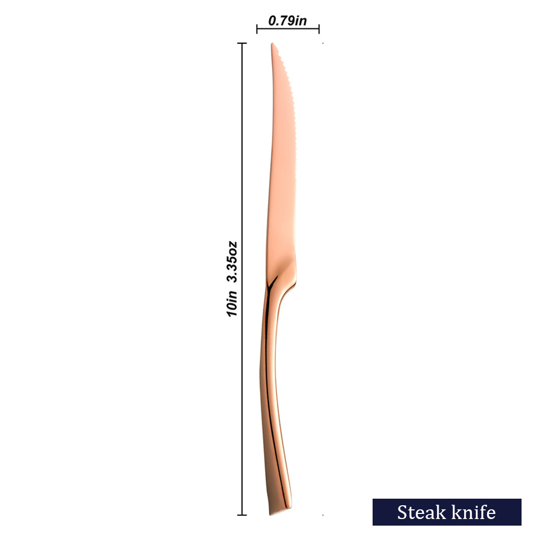 Kaya Mirror Rose Gold Flatware