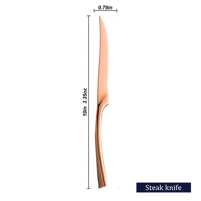 Kaya Mirror Rose Gold Flatware