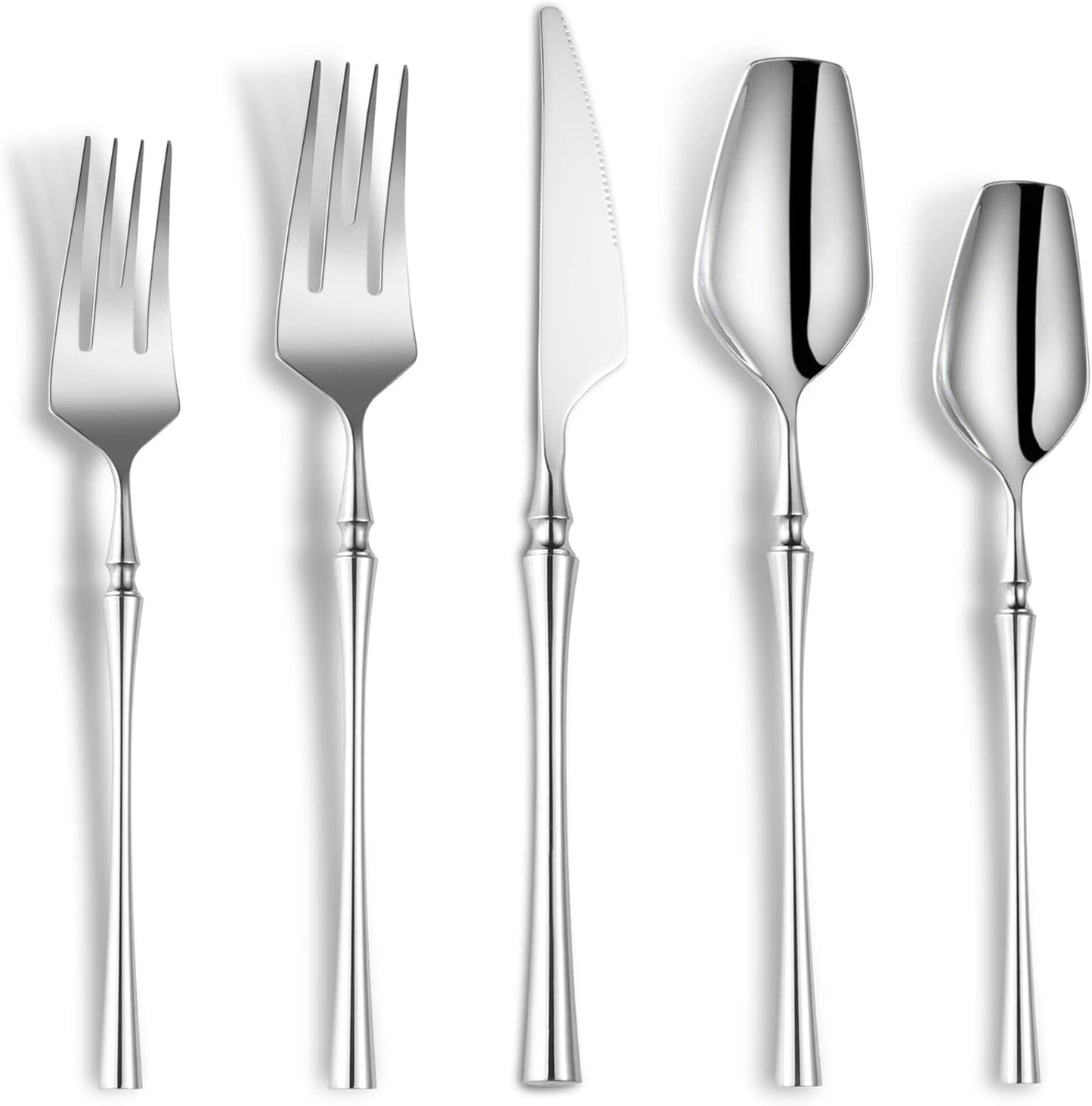 Vatican Glossy Silver Flatware Set