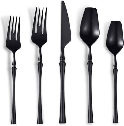 Vatican Matte Black Flatware Set