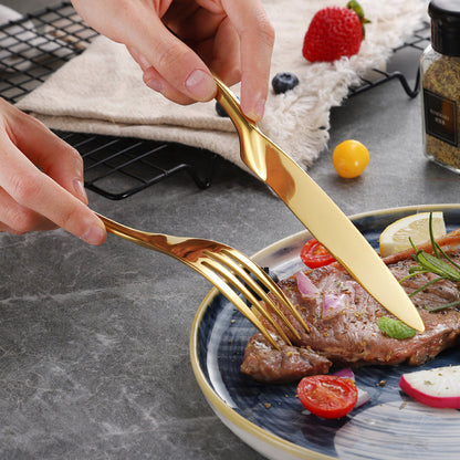 Kaya Mirror Gold Flatware