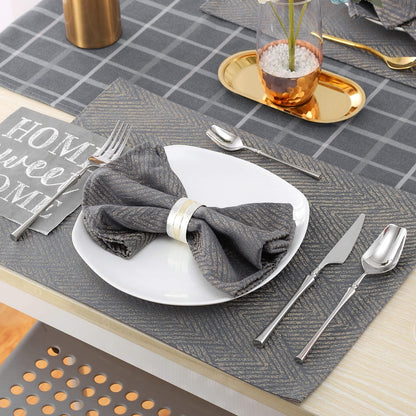 Vatican Glossy Silver Flatware Set 4PCS