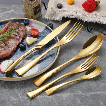 Kaya Mirror Gold Flatware