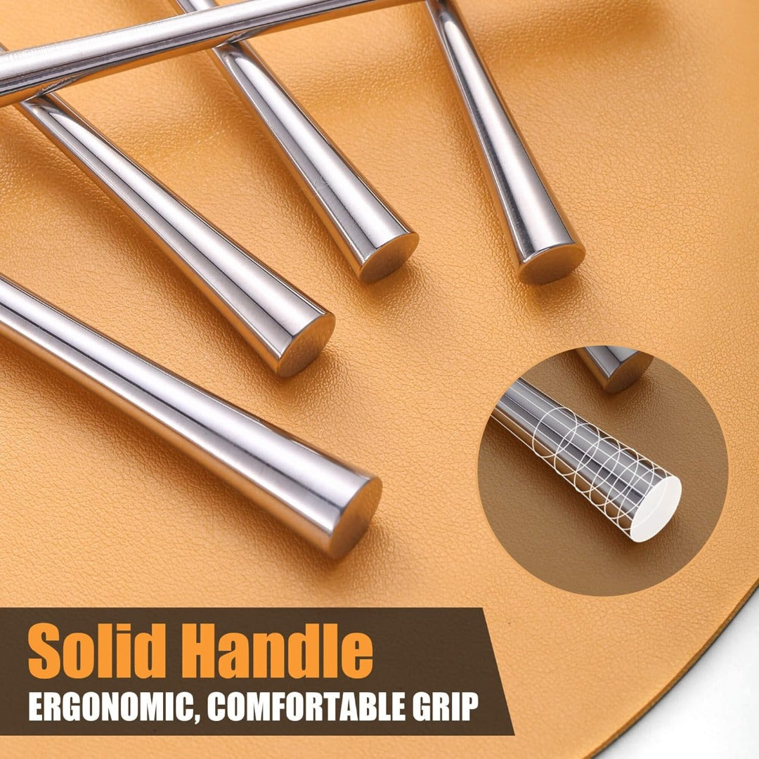 Tower Glossy Silver Flatware Set