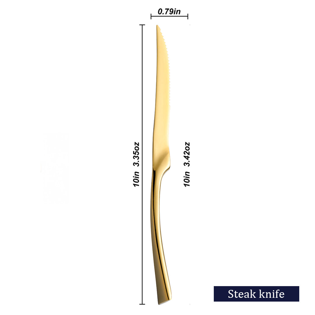 Kaya Mirror Gold Flatware