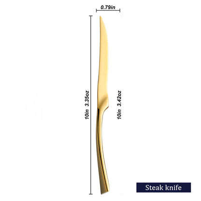 Kaya Mirror Gold Flatware