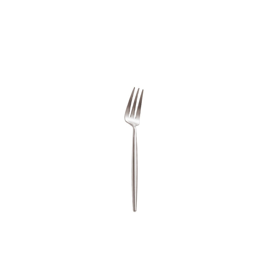 Minimalist Matte Silver Flatware Set