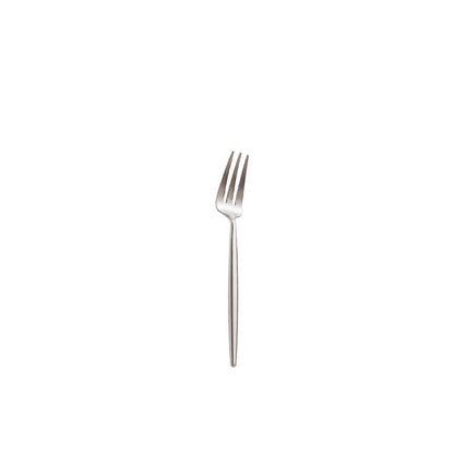 Minimalist Matte Silver Flatware Set