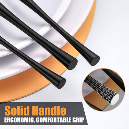 Tower Matte Black Flatware Set