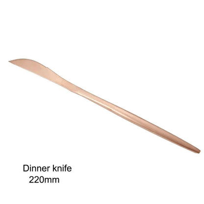 Minimalist Matte Rose Gold Flatware Set