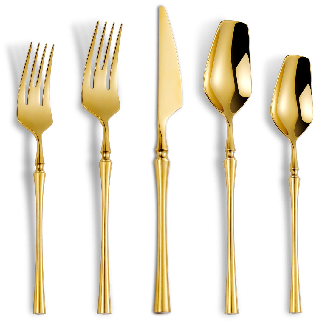 Vatican Glossy Gold Flatware Set