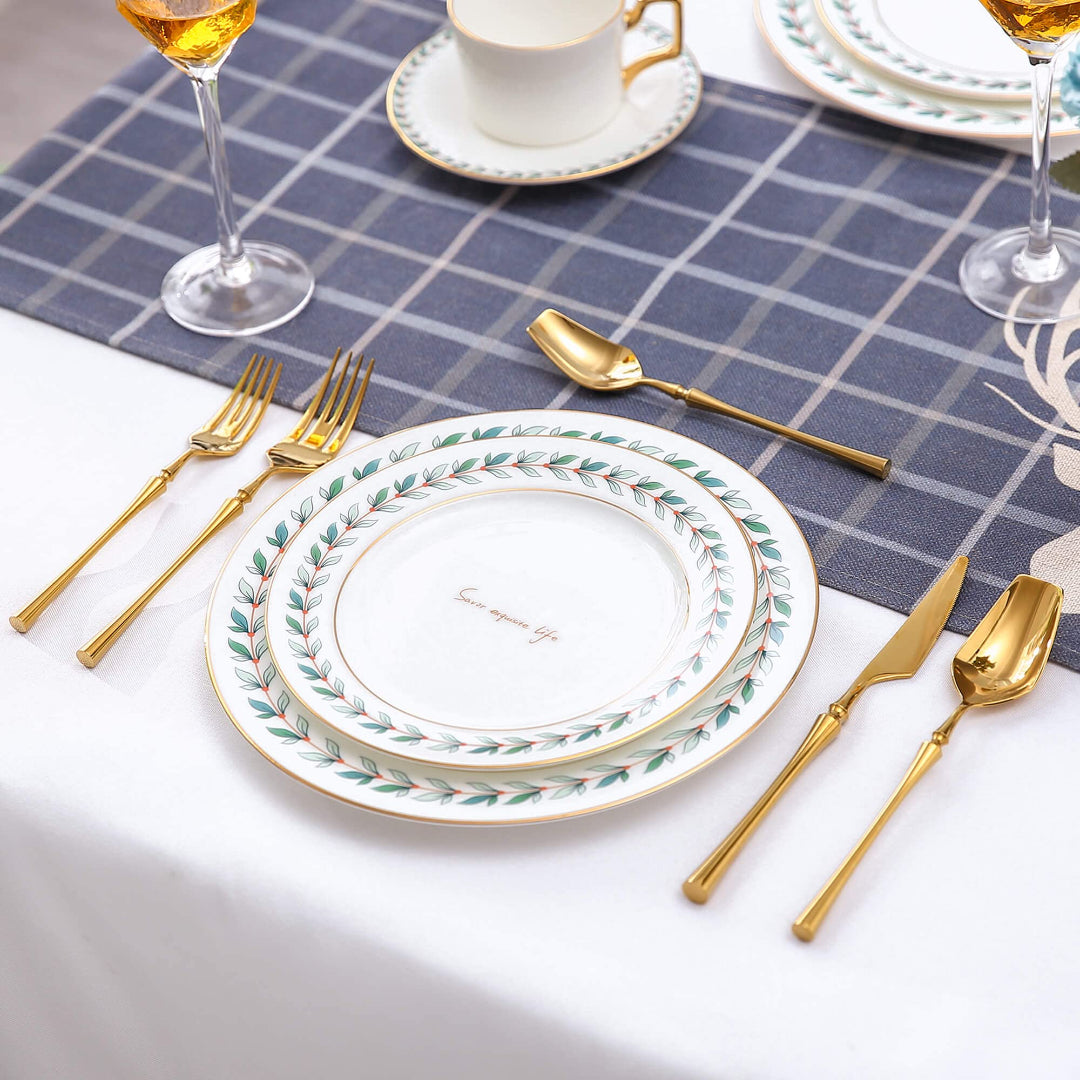 Vatican Glossy Gold Flatware Set