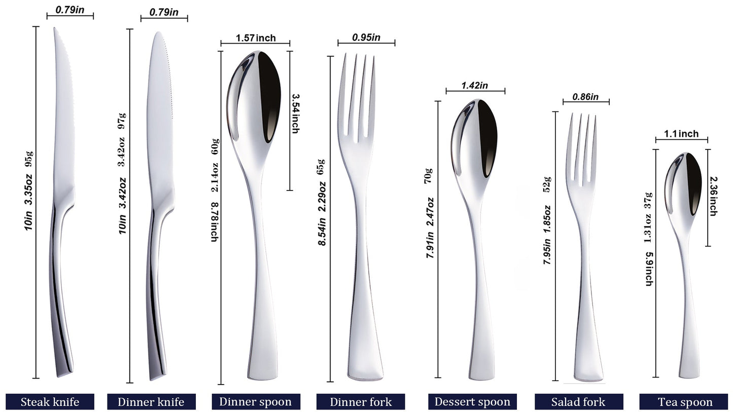Kaya Mirror Silver Flatware