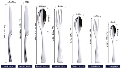 Kaya Mirror Silver Flatware