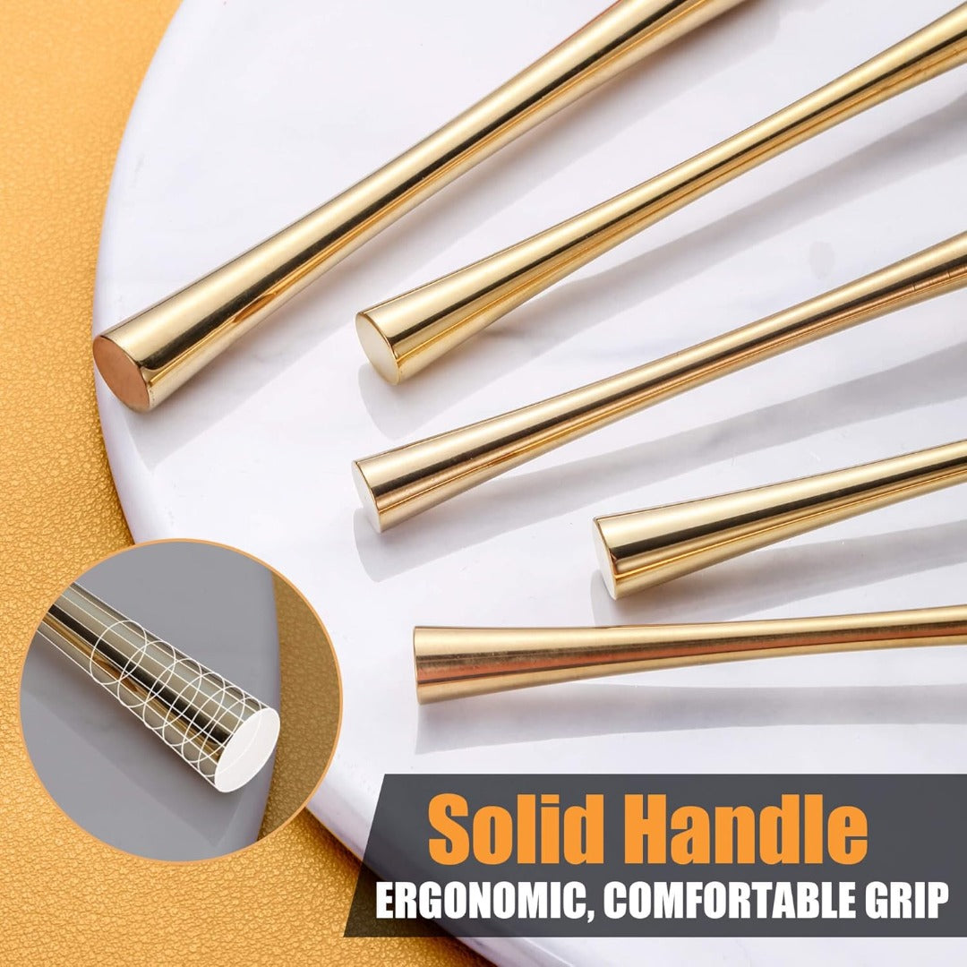 Tower Glossy Gold Flatware Set