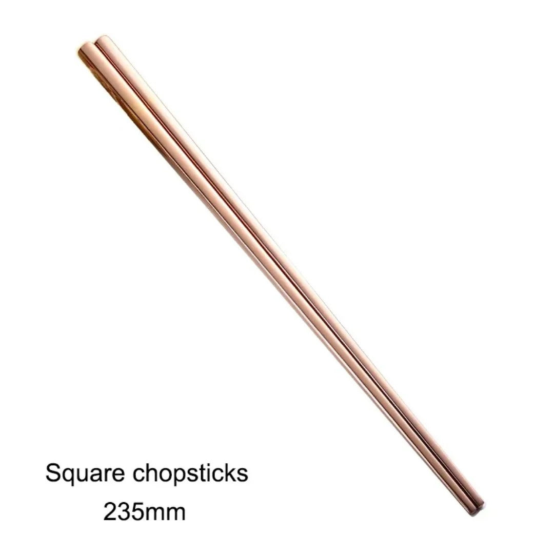 Minimalist Matte Rose Gold Flatware Set