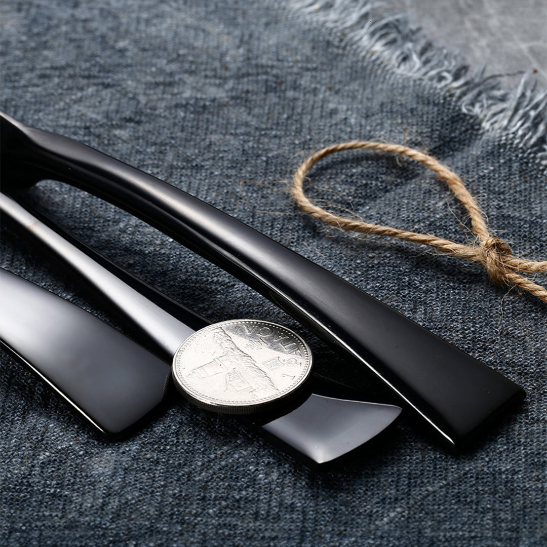 Kaya Mirror Black Flatware