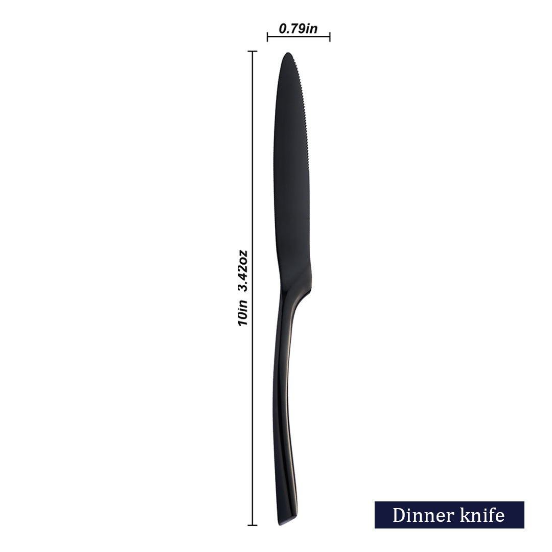 Kaya Mirror Black Flatware