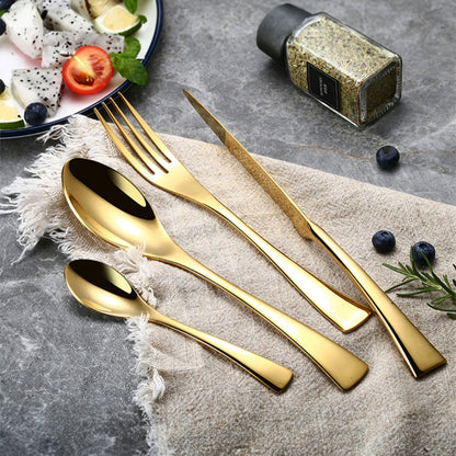 Kaya Mirror Gold Flatware