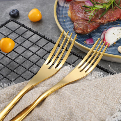 Kaya Mirror Gold Flatware