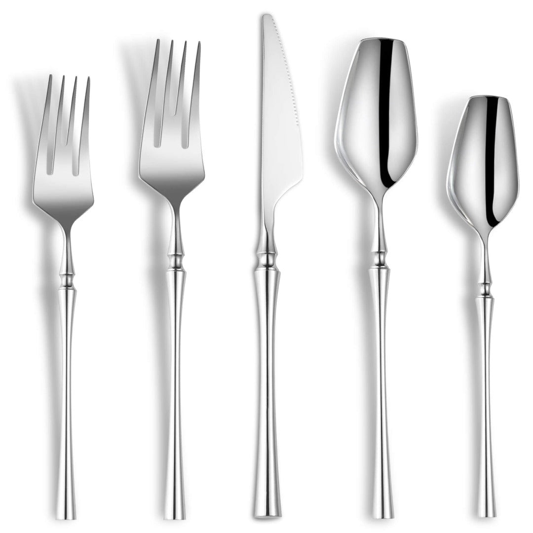 Vatican Glossy Silver Flatware Set