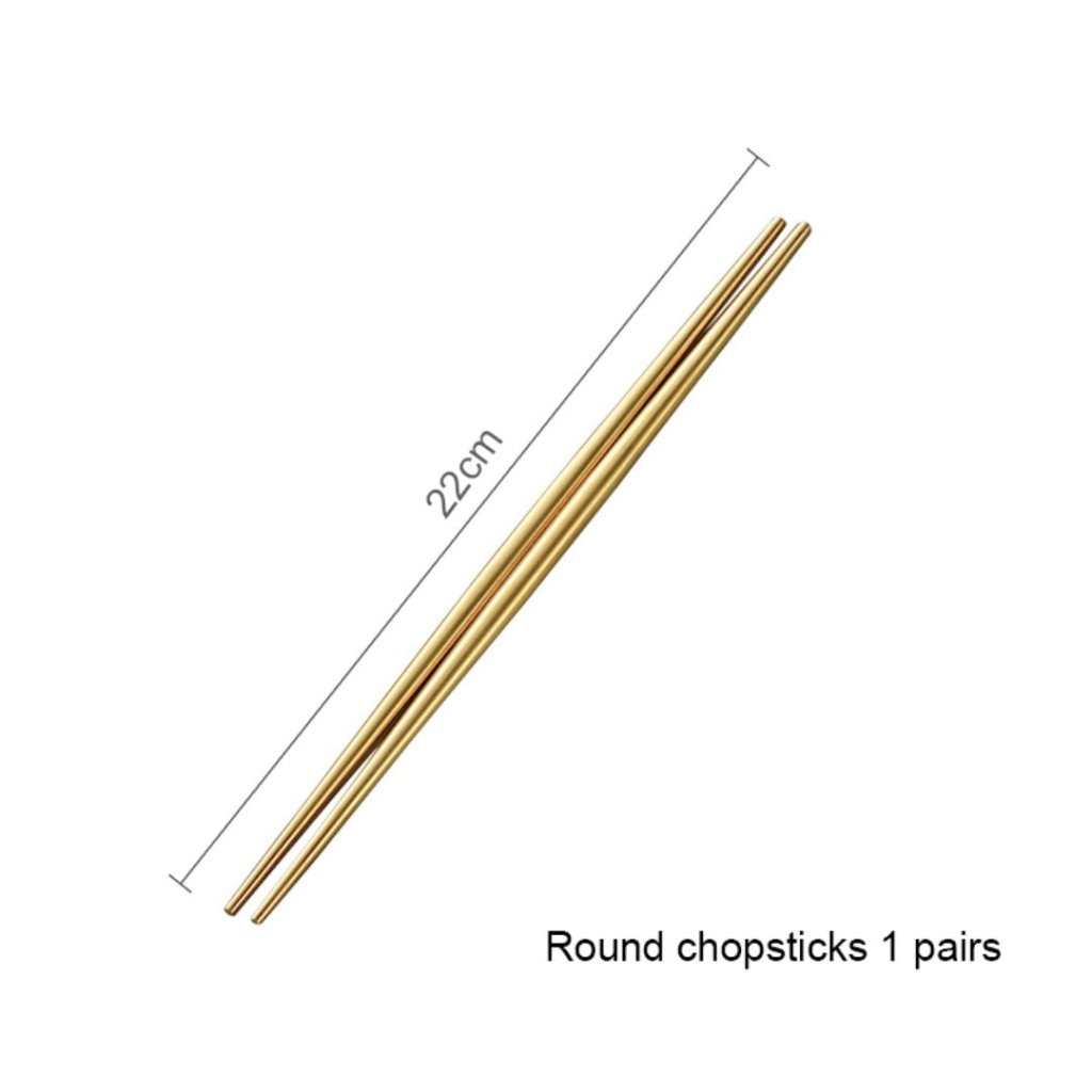 Minimalist Matte Gold Flatware Set - GOLD - Lemeya