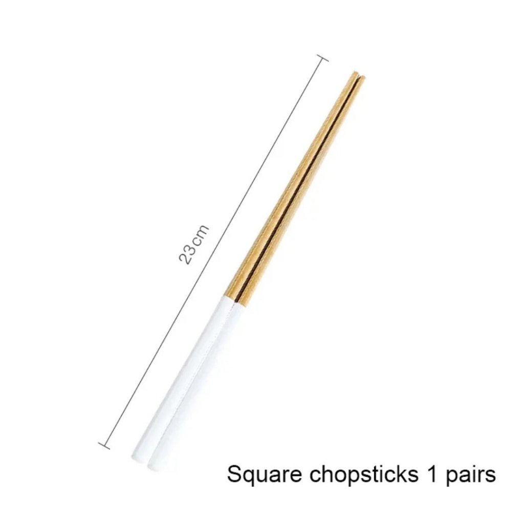 Minimalist Matte White Gold Flatware Set - WHITE GOLD - Lemeya